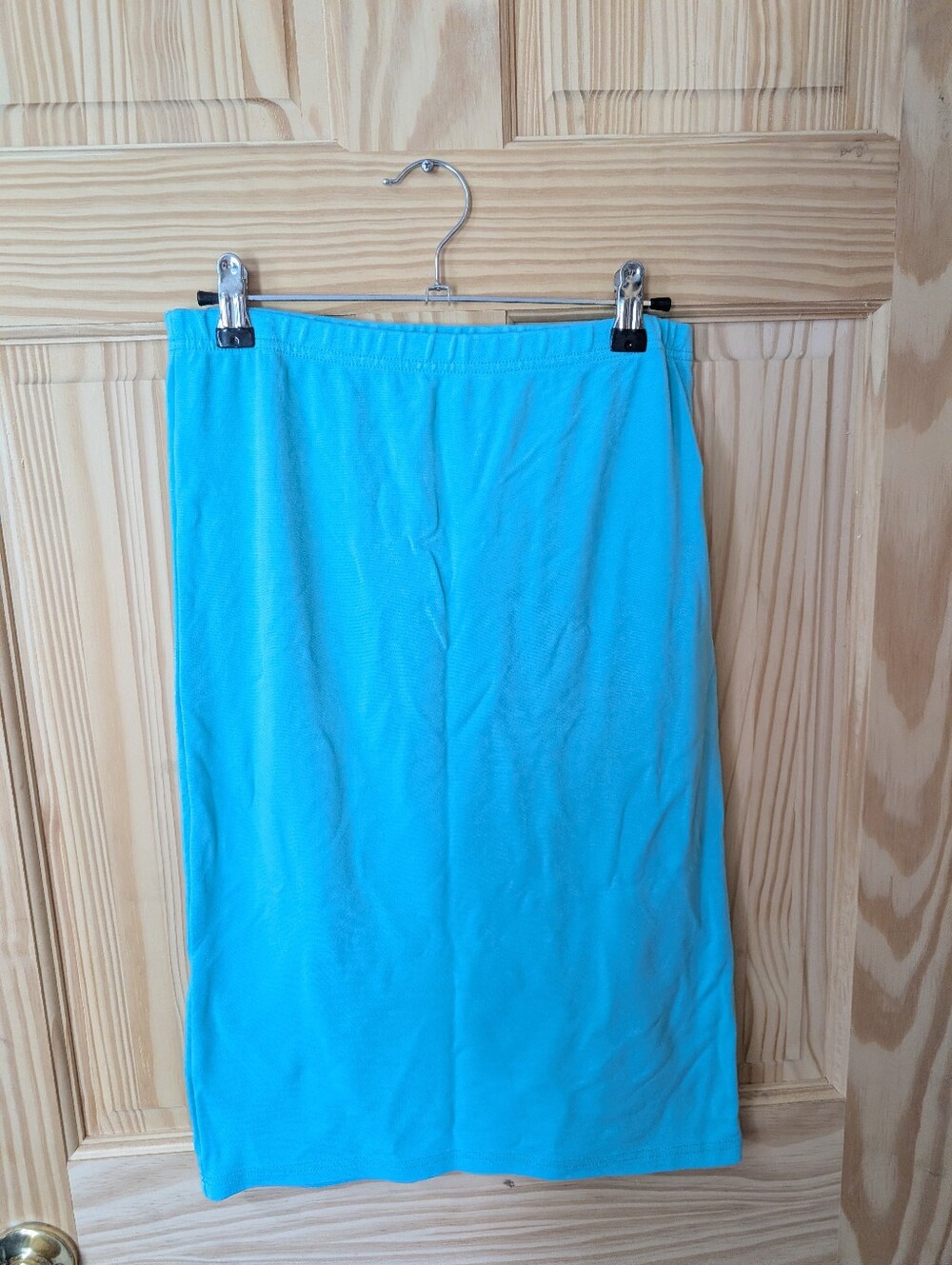 Nuggles Girls 14 Aqua Soft Pencil Classic Straight Skirt